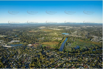 Logan River at Bethania QLD Aerial Photography