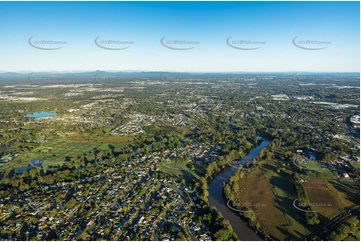 Logan River at Bethania QLD Aerial Photography