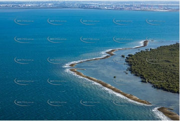 Mud Island Moreton Bay QLD Aerial Photography