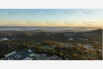 Early Morning Aerial Mount Gravatt Cemetery
