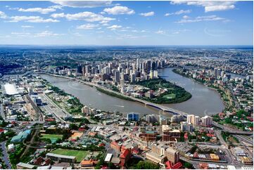 Historic Aerial Photo South Brisbane QLD Aerial Photography