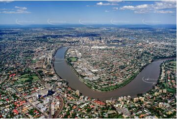 Historic Aerial Photo West End QLD Aerial Photography