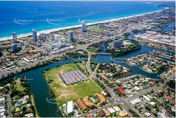 Historic Aerial Photo Broadbeach Waters QLD Aerial Photography