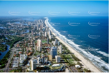 Historic Aerial Photo Broadbeach QLD Aerial Photography