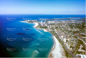 Historic Aerial Photo Coolangatta QLD Aerial Photography