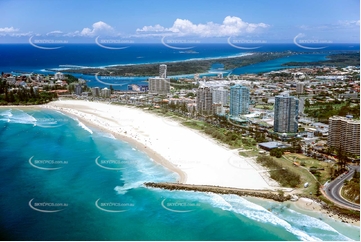 Historic Aerial Photo Coolangatta QLD Aerial Photography