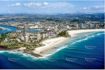 Historic Aerial Photo Coolangatta QLD Aerial Photography