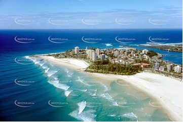 Historic Aerial Photo Coolangatta QLD Aerial Photography