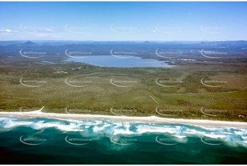Historic Aerial Photo Noosa North Shore QLD Aerial Photography
