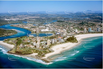 Historic Aerial Photo Coolangatta QLD Aerial Photography