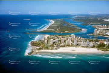 Historic Aerial Photo Coolangatta QLD Aerial Photography