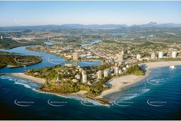 Historic Aerial Photo Coolangatta QLD Aerial Photography