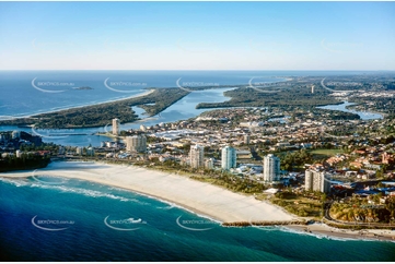 Historic Aerial Photo Coolangatta QLD Aerial Photography