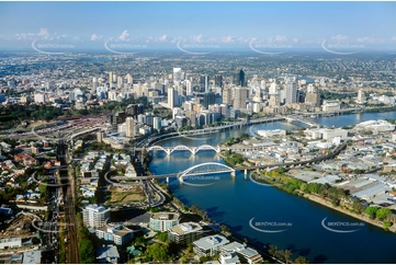 Historic Aerial Photo South Brisbane QLD Aerial Photography