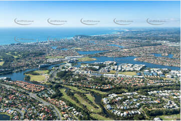 Aerial Photo Varsity Lakes QLD Aerial Photography