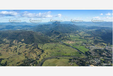 An aerial photo of Byangum with Mount Warning NSW Aerial Photography