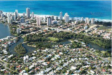 Aerial Photo Broadbeach Waters QLD Aerial Photography