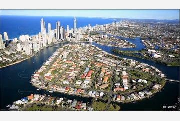 Chevron Island - Surfers Paradise QLD Aerial Photography