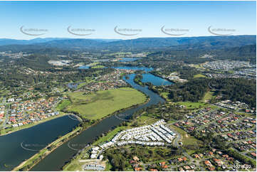 The Coomera River at Upper Coomera QLD Aerial Photography