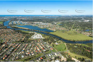 The Coomera River at Upper Coomera QLD Aerial Photography