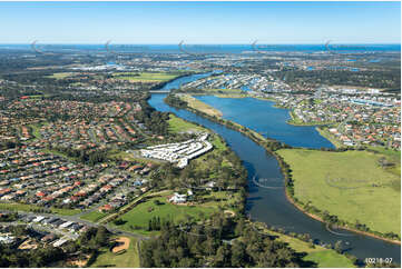 The Coomera River at Upper Coomera QLD Aerial Photography