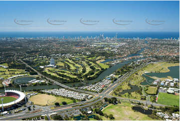 Aerial Photo Carrara QLD Aerial Photography