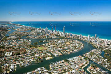 Aerial Photo Isle of Capri QLD Aerial Photography
