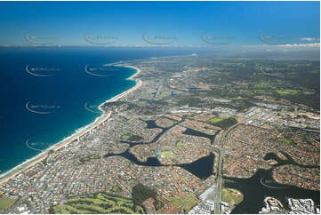 A High Aerial Photo of the Burleigh Heads Area QLD Aerial Photography