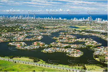 Aerial Photo Clear Island Waters QLD Aerial Photography