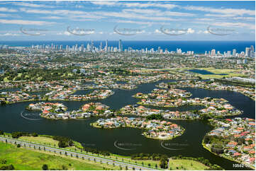 Aerial Photo Clear Island Waters QLD Aerial Photography