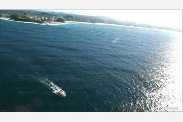 Chopper Shadow Gold Coast Airport QLD Aerial Photography