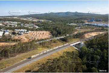 Commuter Train Springfield Central Line QLD Aerial Photography