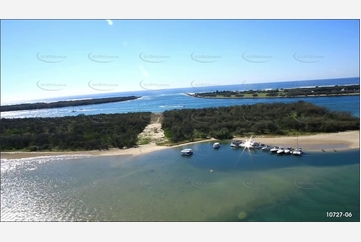 Sand Island in the Gold Coast Broadwater QLD Aerial Photography