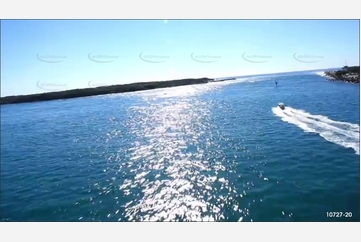 Sand Island in the Gold Coast Broadwater QLD Aerial Photography