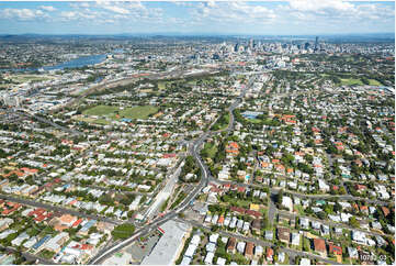 Lutwyche Road & Airport Link - Windsor QLD Aerial Photography