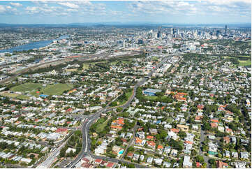Lutwyche Road & Airport Link - Windsor QLD Aerial Photography