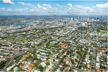 Lutwyche Road & Airport Link - Windsor QLD Aerial Photography