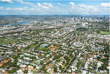 Lutwyche Road & Airport Link - Windsor QLD Aerial Photography