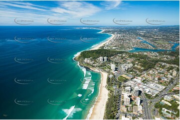 Aerial Photo of Burleigh Heads QLD Aerial Photography