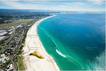 Aerial Photo Bilinga Beach QLD Aerial Photography