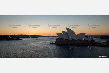 Sydney Opera House at Dusk Aerial Photography