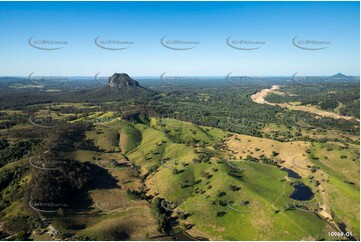 Farm Land & Mt Cooroora at Federal near Pomona Aerial Photography