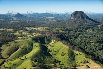 Farm Land & Mt Cooroora at Federal near Pomona Aerial Photography