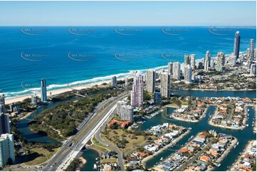 Macintosh Island Park - Surfers Paradise QLD Aerial Photography
