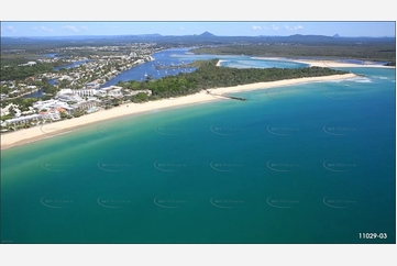 Noosa River Bar Entrance QLD Aerial Photography