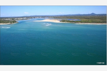 Noosa River Bar Entrance QLD Aerial Photography