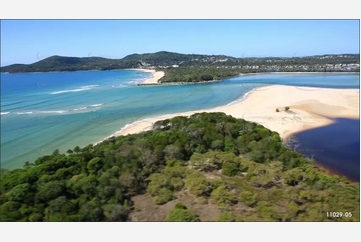 Noosa River Bar Entrance QLD Aerial Photography