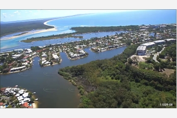 Noosa River Bar Entrance QLD Aerial Photography