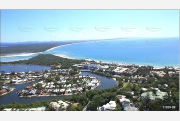 Noosa River Bar Entrance QLD Aerial Photography