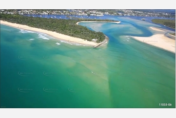 Approaching the Noosa River Bar QLD Aerial Photography